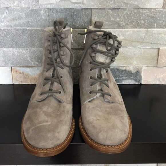 VINCE Cabria 3 Genuine Shearling LinedCombat Boot - Picture 5 of 10